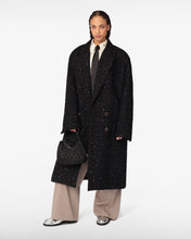 Load image into Gallery viewer, Double Breasted Tweed Coat  | Unisex Coats & Jackets Black | GCDS®