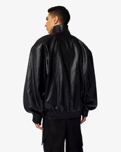 Load image into Gallery viewer, Faux Leather Oversized Jacket | Unisex Coats & Jackets Black | GCDS®