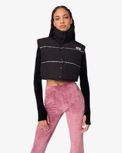 Load image into Gallery viewer, Bling Gcds Puffer Vest | Women Coats & Jackets Black | GCDS®