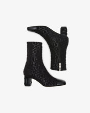 Load image into Gallery viewer, Monogram Logo Heel Ankle Boots | Women Boots Black | GCDS®