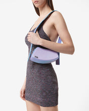Load image into Gallery viewer, Comma Holographic Crossbody Bag : Unisex Bags Silver/Lilac | GCDS Spring/Summer 2023
