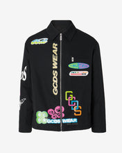 Load image into Gallery viewer, Gcds Hentai Canvas Coach Jacket : Men Outerwear Black | GCDS Spring/Summer 2023
