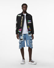 Load image into Gallery viewer, Gcds Hentai Canvas Coach Jacket : Men Outerwear Black | GCDS Spring/Summer 2023
