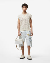 Carica l&#39;immagine nel visualizzatore di Gallery, Bleached Embroidered Ultracargo Bermuda : Men Trousers White | GCDS Spring/Summer 2023
